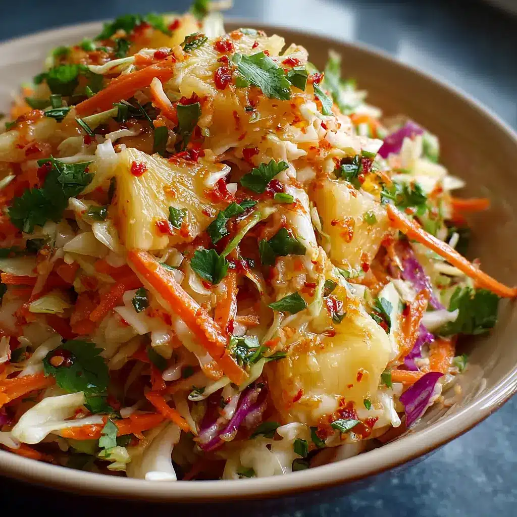 Honey Sriracha Pineapple Slaw