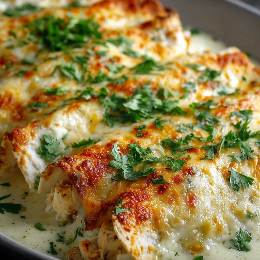 White Chicken Enchiladas