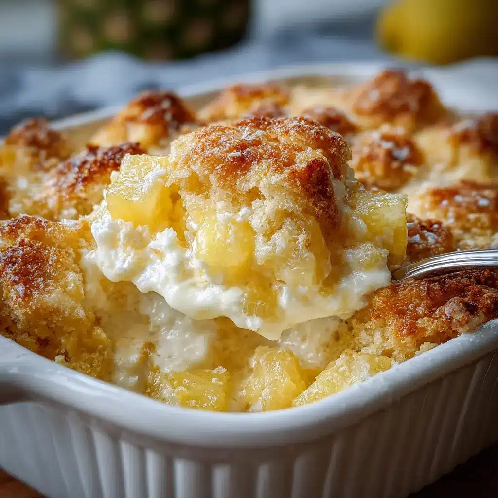 Pineapple Cream Cheese Cobbler