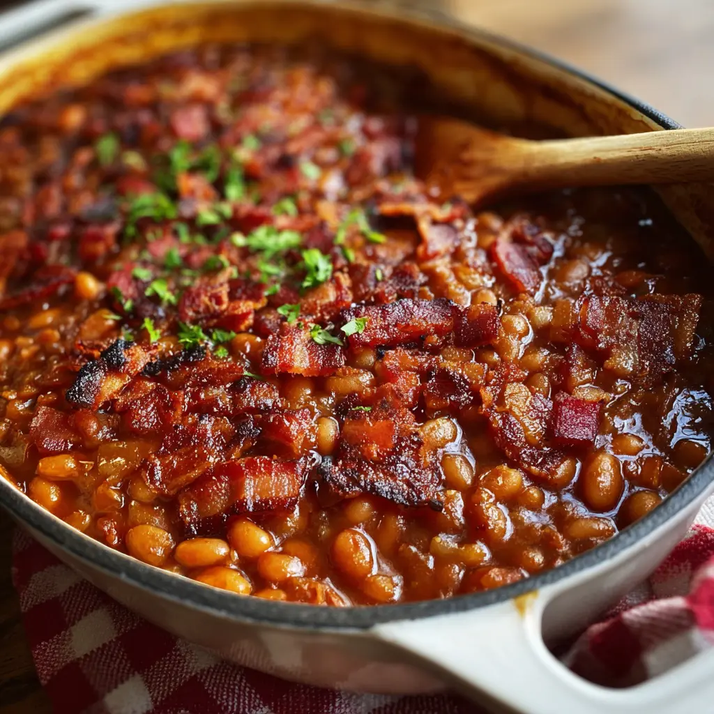 Southern-Style Baked Beans with Turkey Bacon