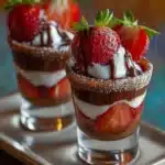Chocolate Strawberry Shots