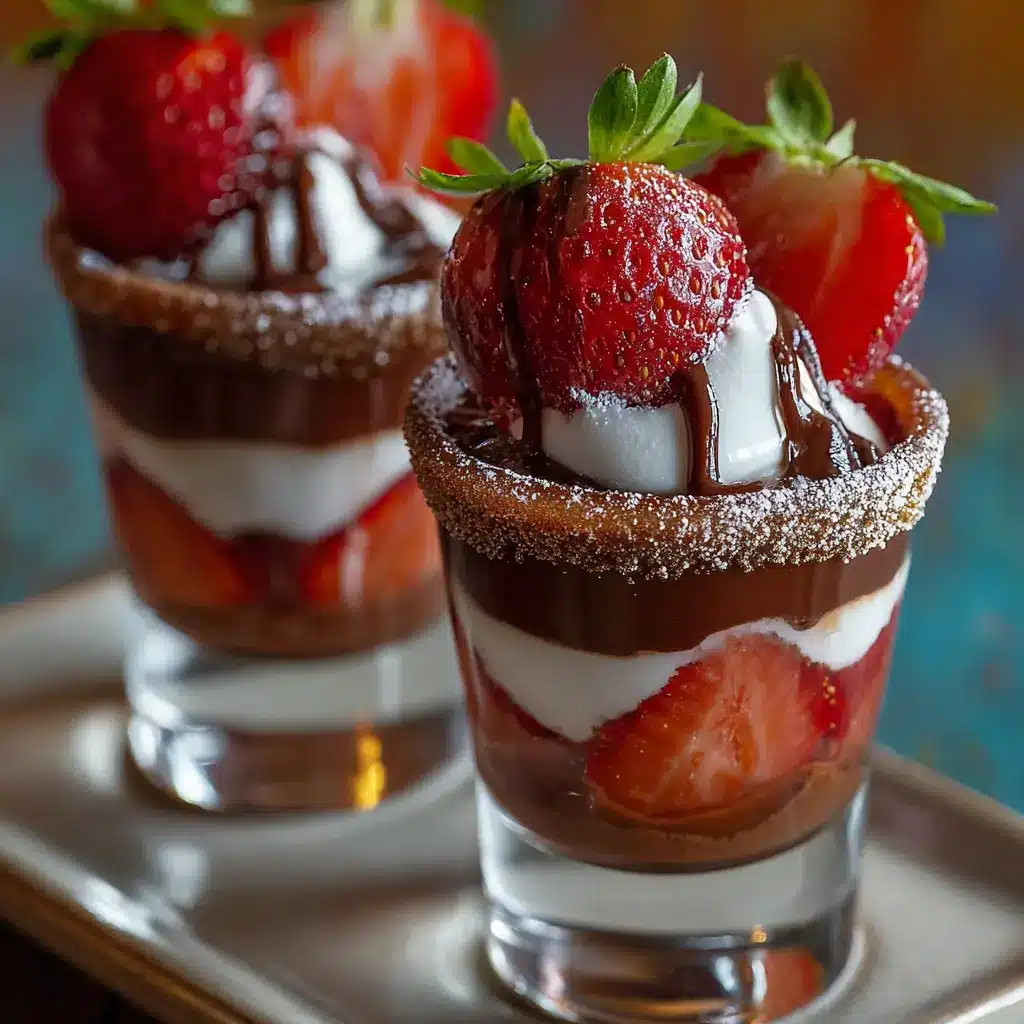 Chocolate Strawberry Shots