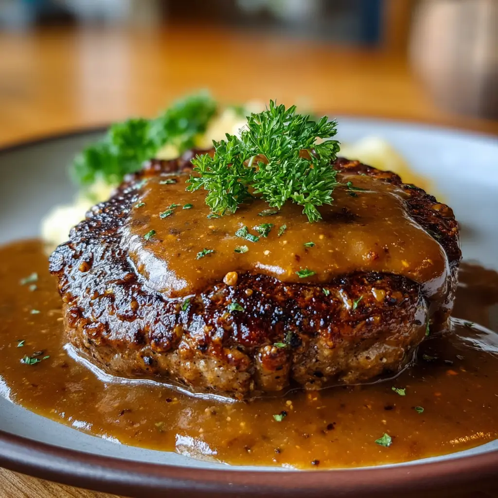 Hamburger Steak with Gravy