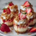 Strawberry Crunch Cheesecake Bites