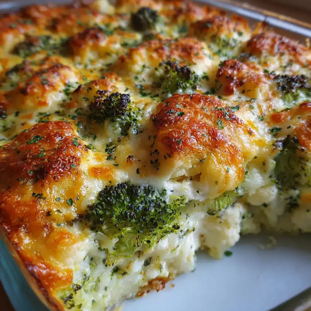 Broccoli & Cauliflower Cottage Cheese Bake