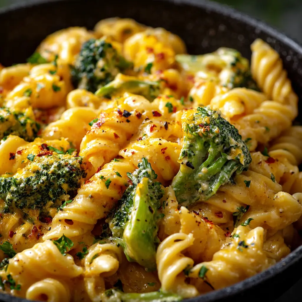 One-Pot Broccoli Cheddar Pasta