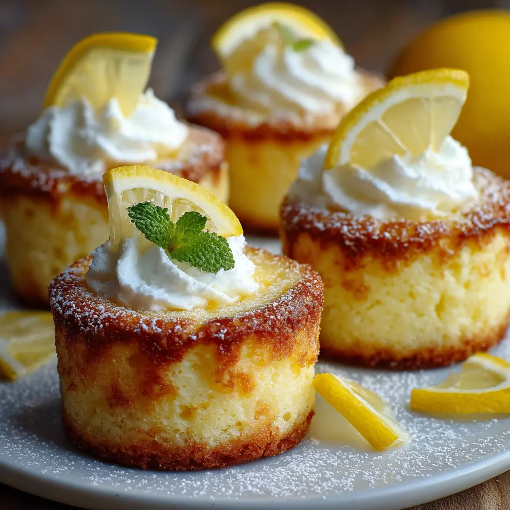 Baked Cottage Cheese & Lemon Mini Cakes