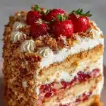 Strawberry Crunch Cake