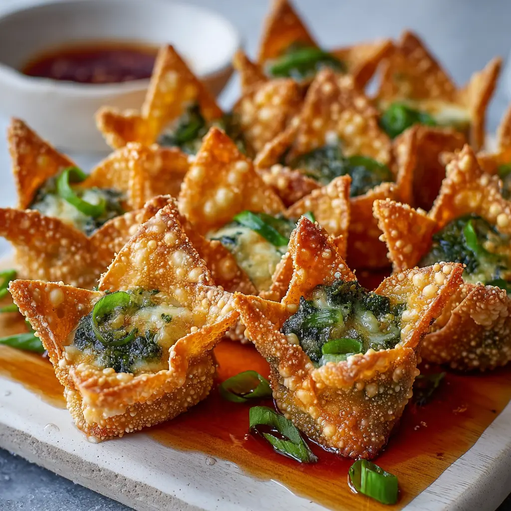 Cheesy Crispy Chile Relleno Wonton Bites