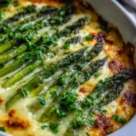 Cheesy Baked Asparagus Gratin