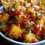 Sweet & Spicy Pineapple Salsa That Disappears in Minutes