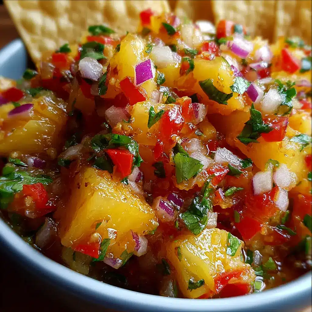 Sweet & Spicy Pineapple Salsa That Disappears in Minutes