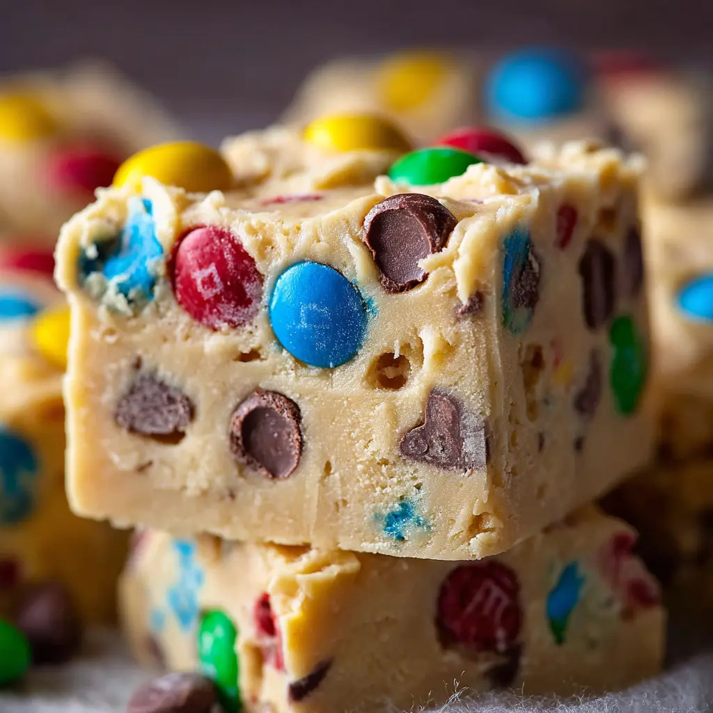 M&M Cookie Dough Fudge