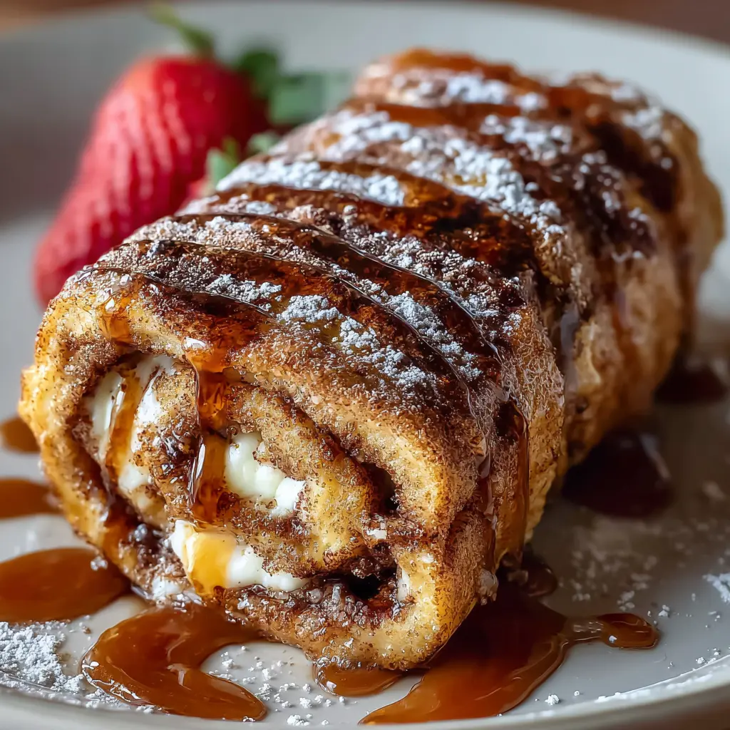 Cinnamon Roll French Toast Roll-Ups