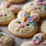 Easter Bunny Button Cookies