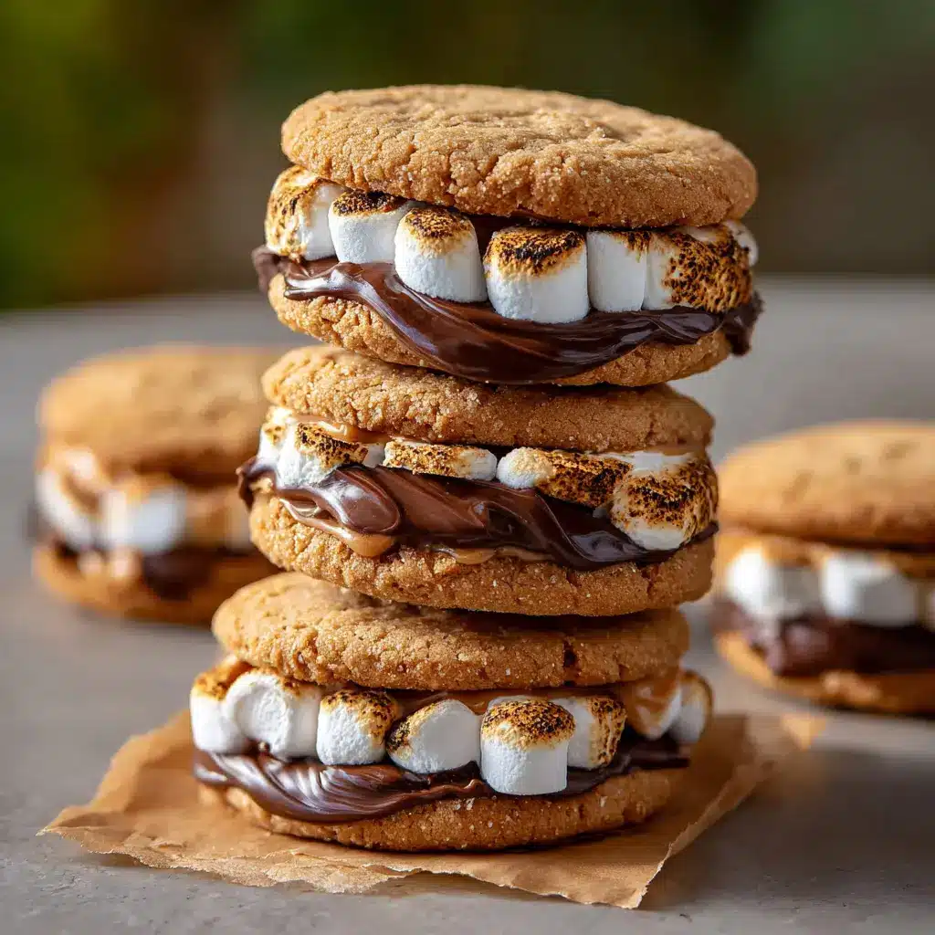 Peanut Butter S’mores Sandwich Cookies