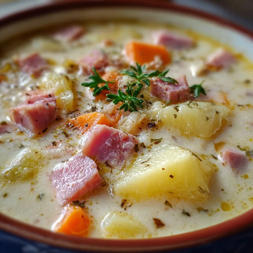 Creamy Chicken Ham & Potato Soup
