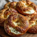 Mozzarella Stuffed Soft Pretzels