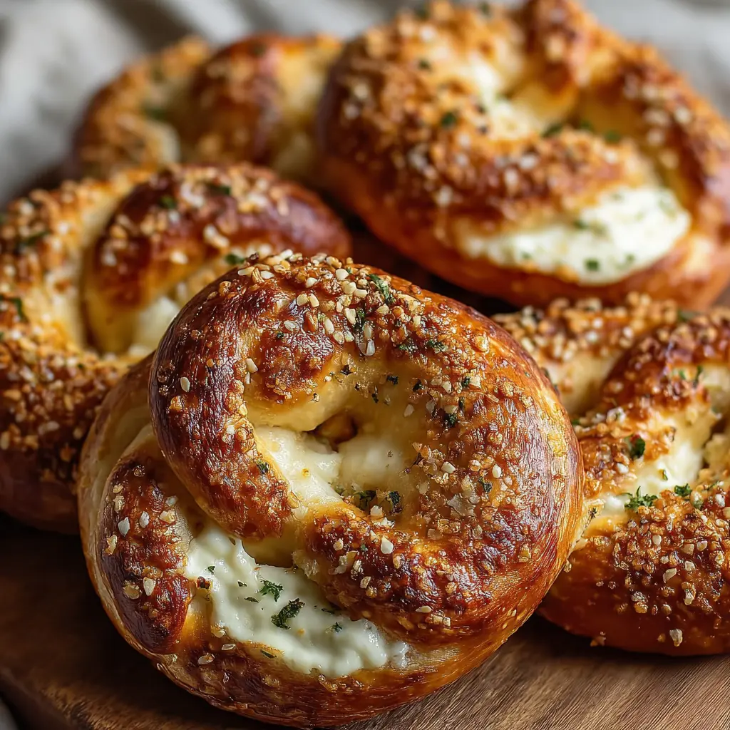 Mozzarella Stuffed Soft Pretzels