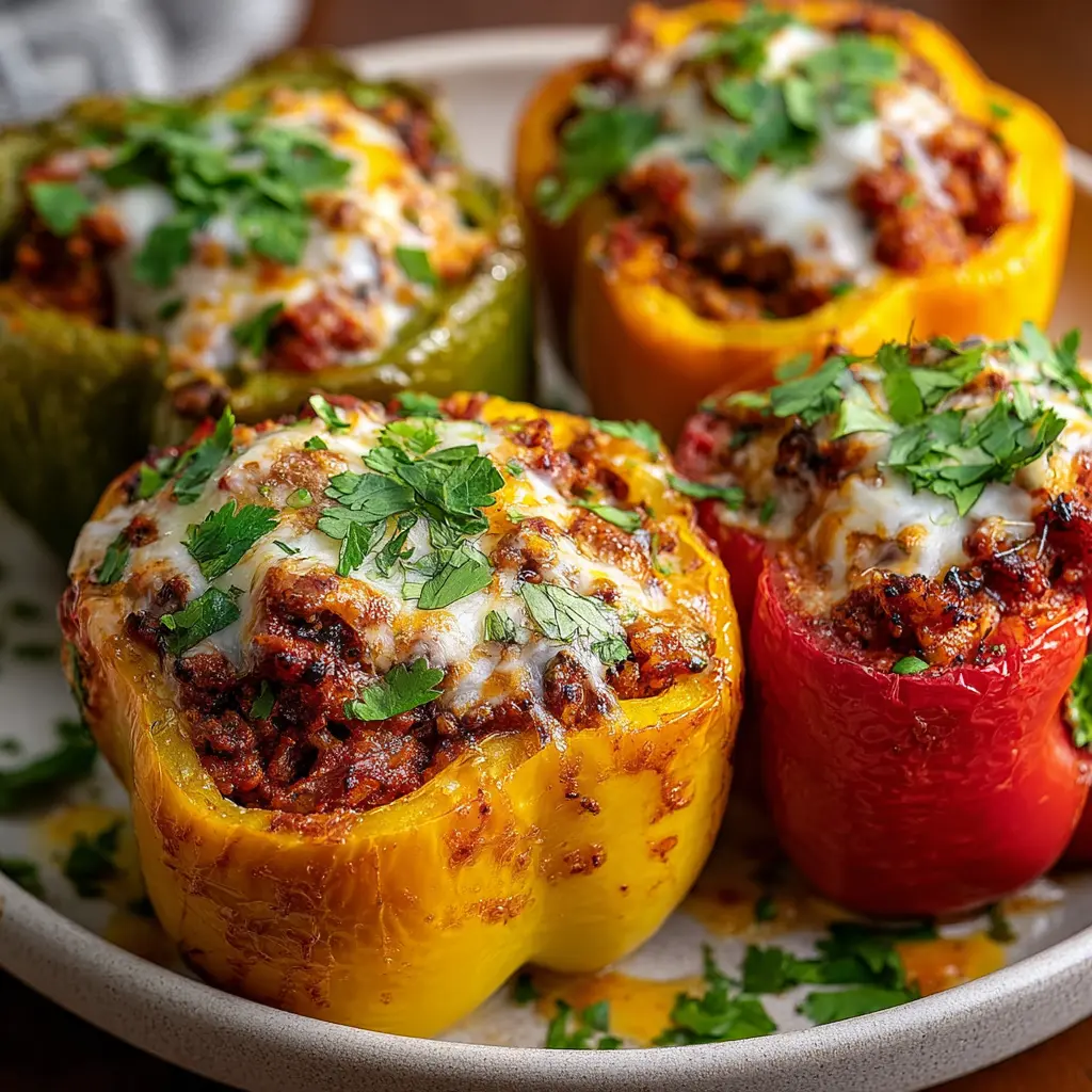 Cajun-Style Stuffed Bell Peppers