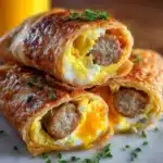 Easy Sausage, Egg, and Cheese Breakfast Roll-Ups