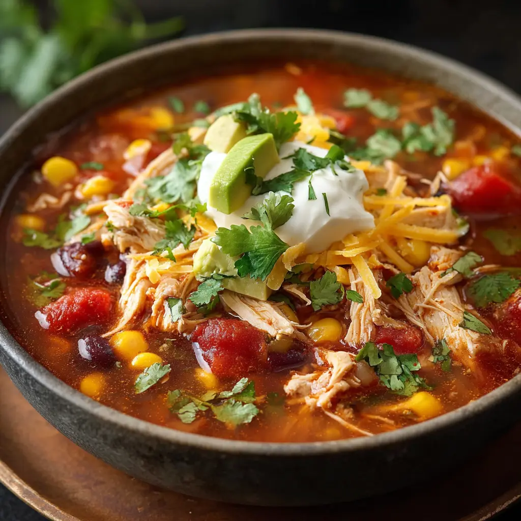 Slow Cooker Chicken Taco Soup