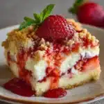 Strawberry Cheesecake Dump Cake