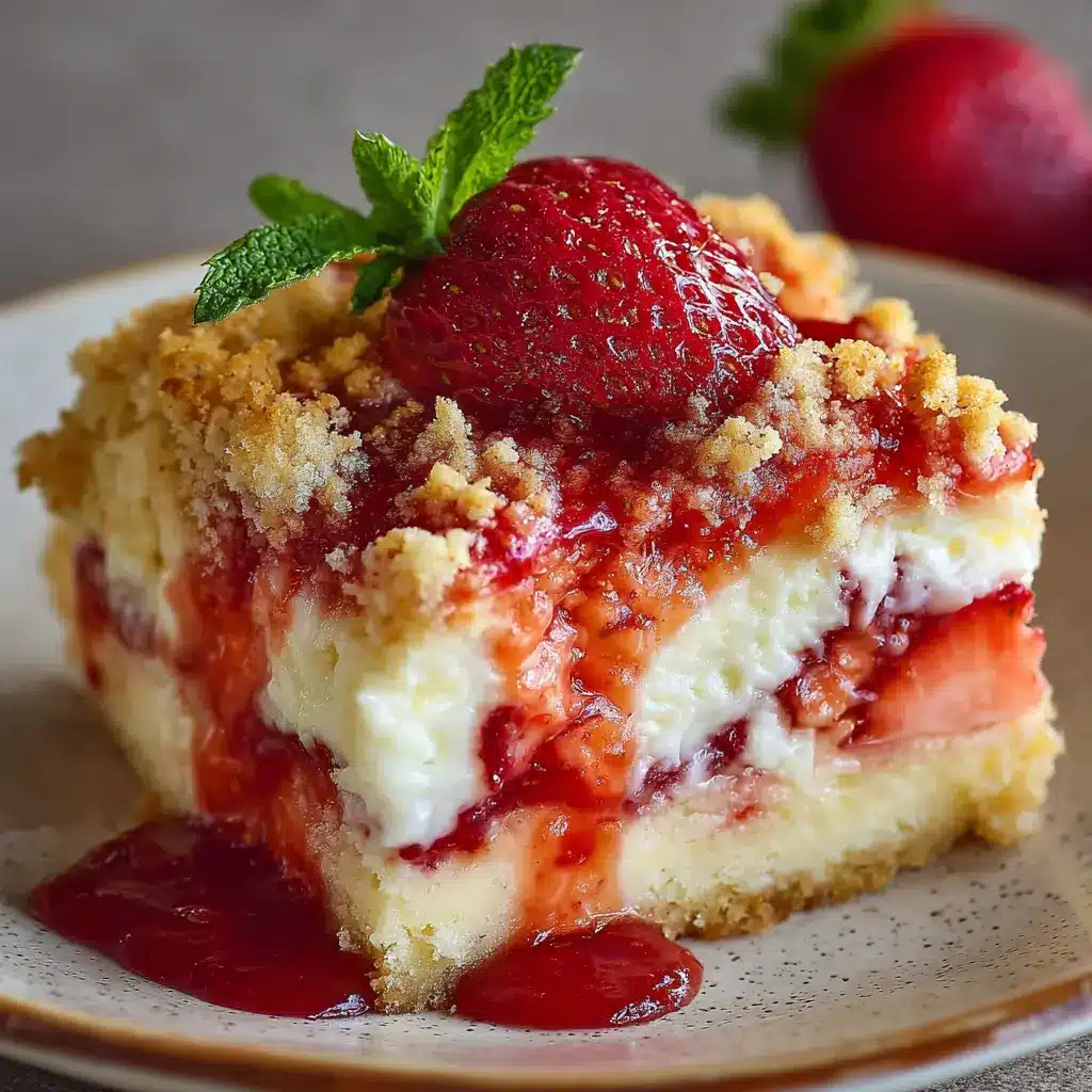 Strawberry Cheesecake Dump Cake