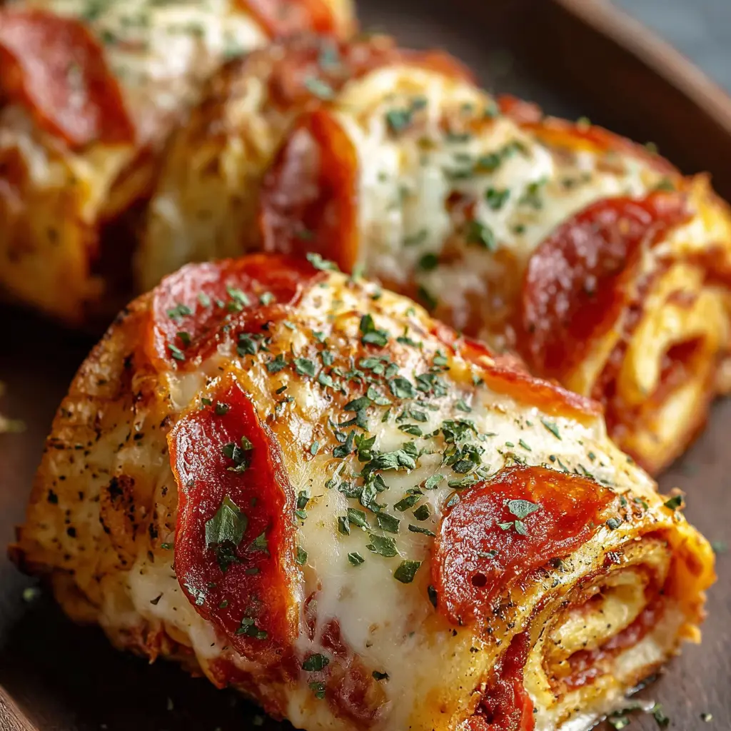 Cheesy Pepperoni Roll Ups