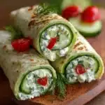 Cucumber Cottage Cheese Wraps