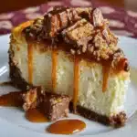Butterfinger Caramel Cheesecake