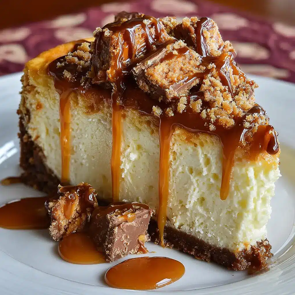 Butterfinger Caramel Cheesecake