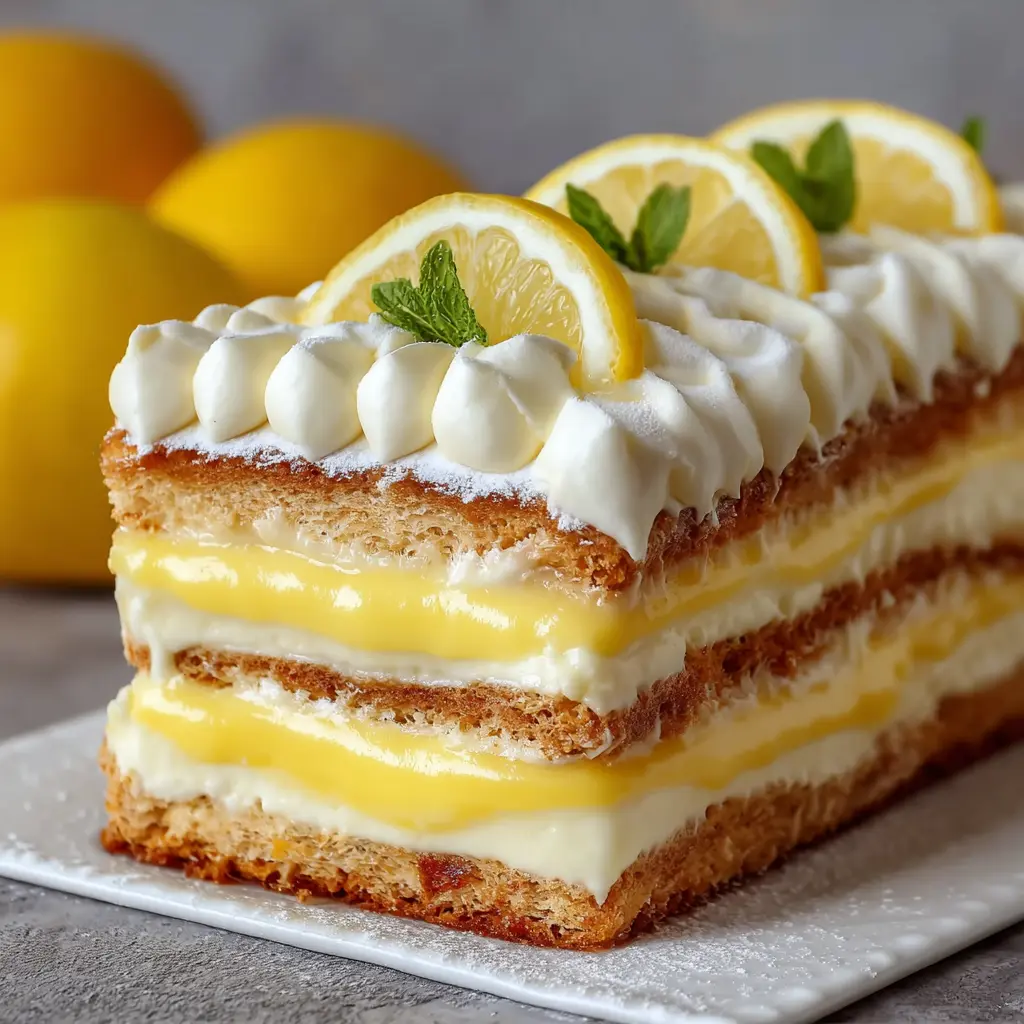 Lemon Éclair Cake