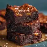 The Ultimate Fudgy Cocoa Butterscotch Brownies with Shiny Crackly Top