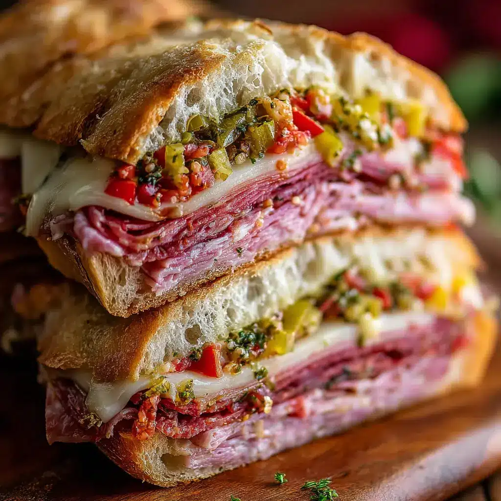 Classic Italian Muffuletta Sandwich 🧀🥒