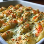 Creamy Shrimp Stuffed Shells Bake