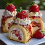 Strawberry Shortcake Cheesecake Rolls