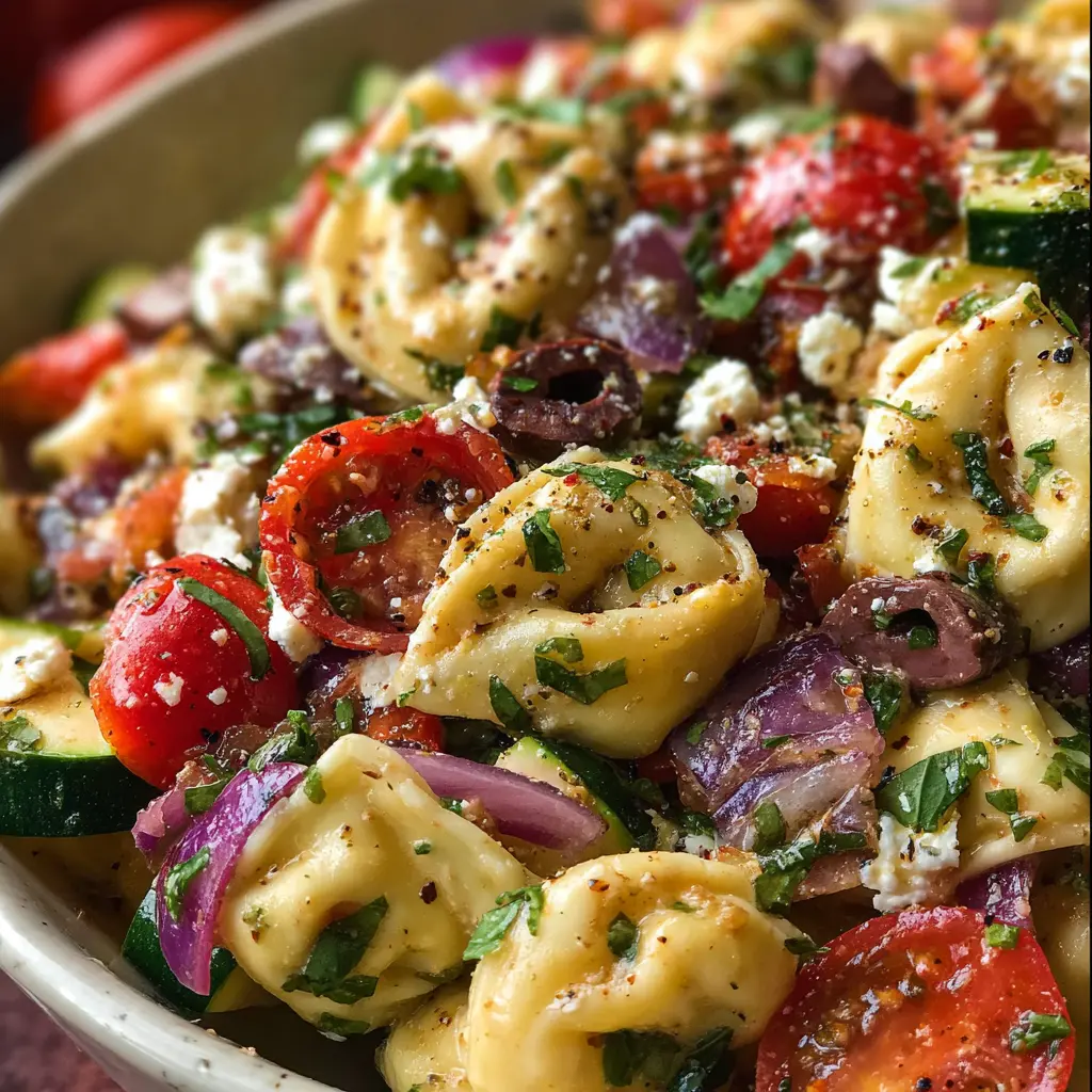 Greek Tortellini Pasta Salad