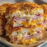 Hot Chicken Ham and Cheese Sandwiches