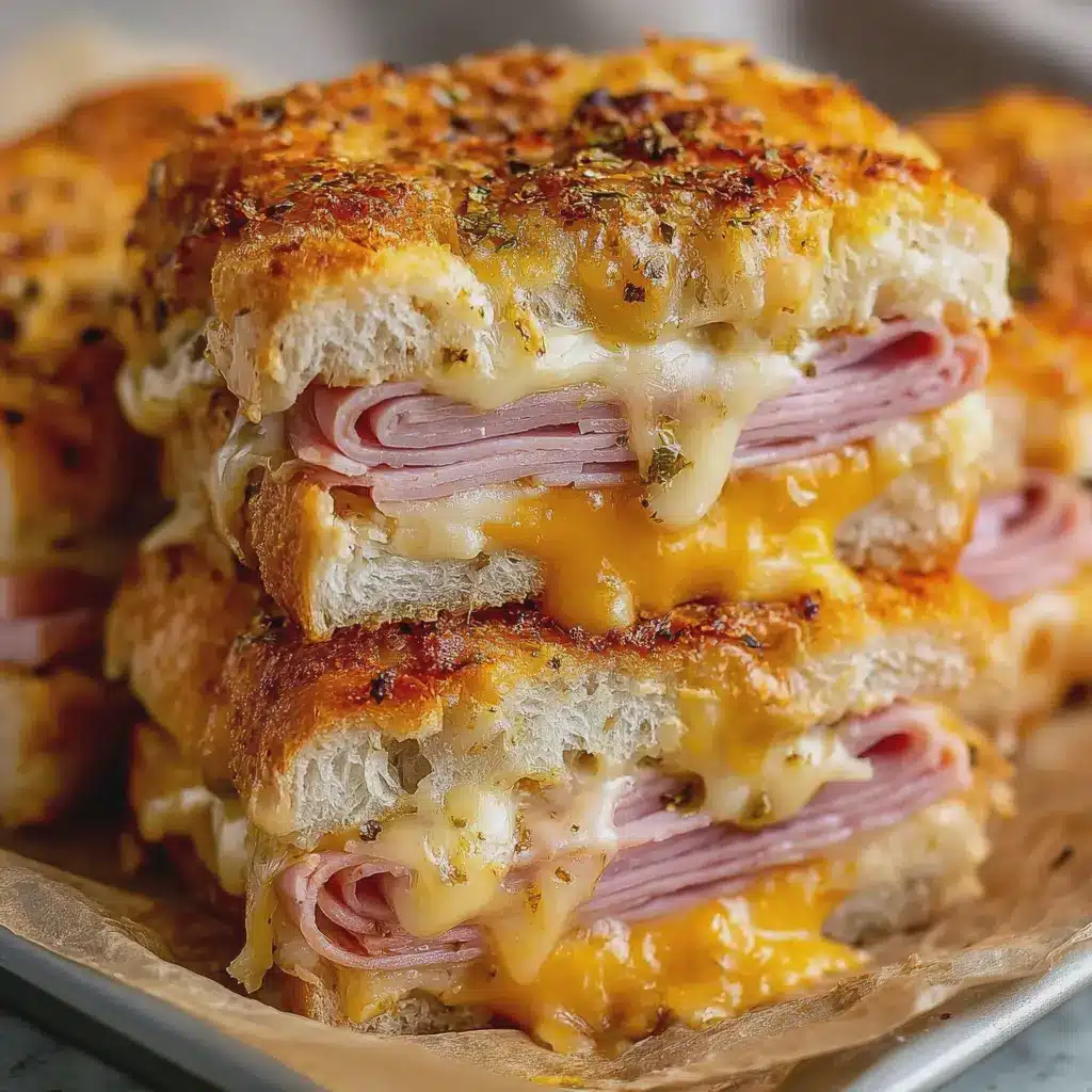 Hot Chicken Ham and Cheese Sandwiches