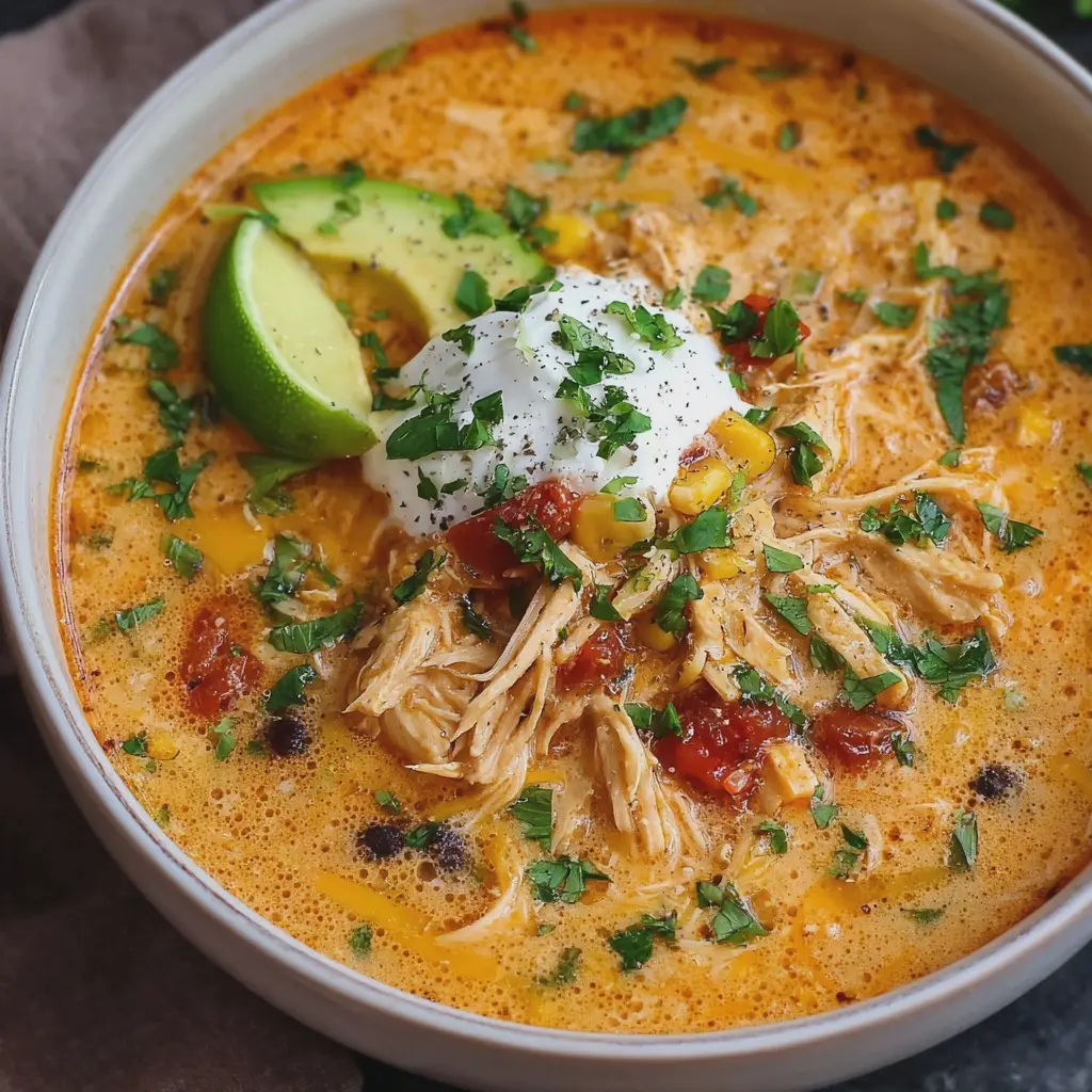 Creamy Chicken Enchilada Soup