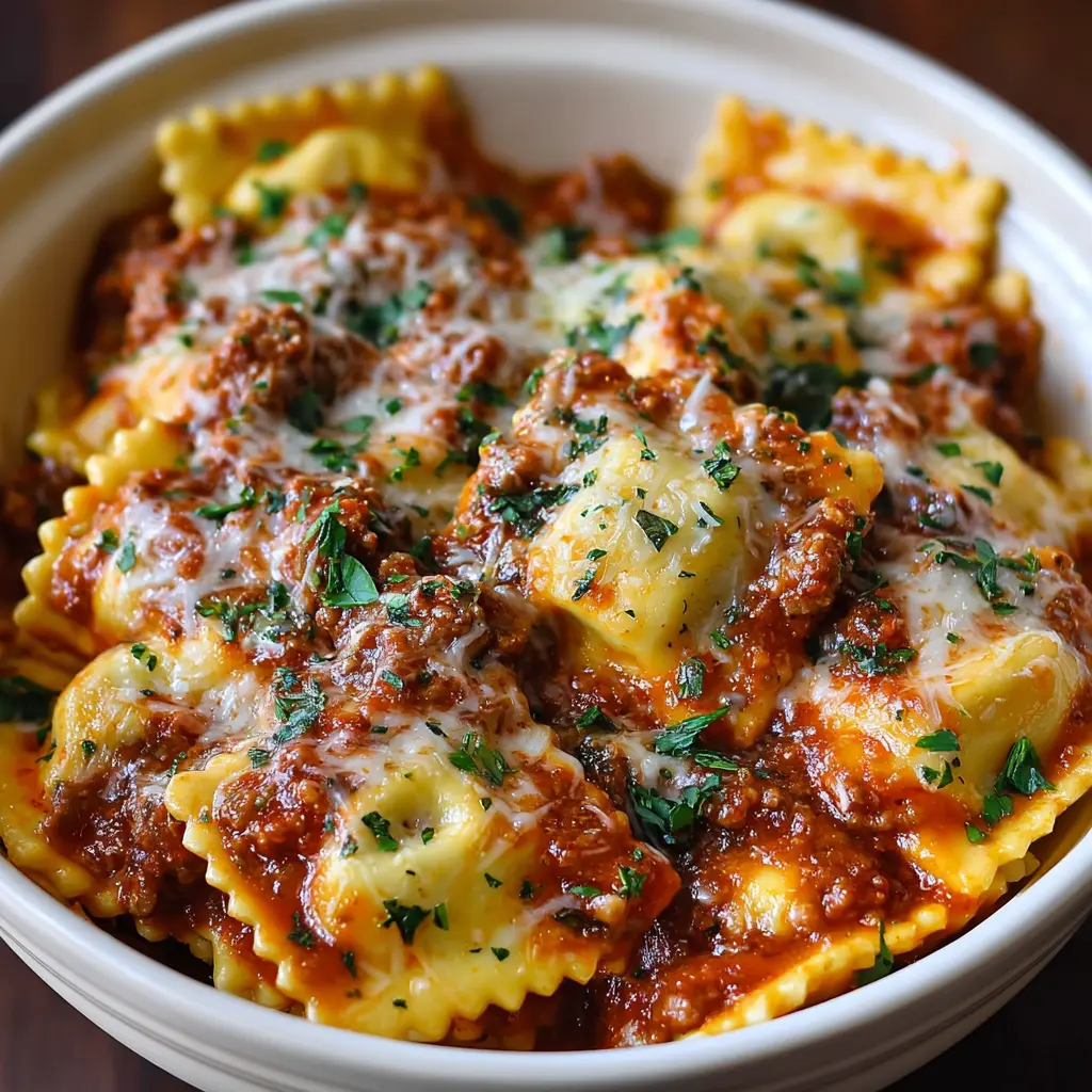 Crockpot Ravioli Casserole