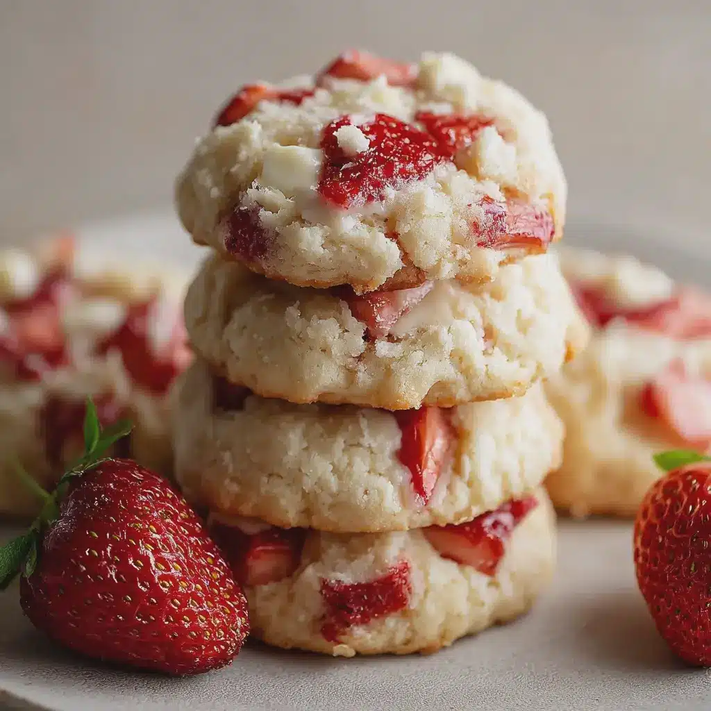 Strawberry Cream Cheese Cookies