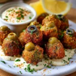 Delicious Fried Olives with Garlic Aioli