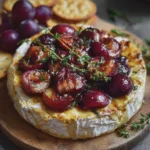 Baked Brie with Roasted Plums and Thyme