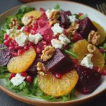 Ruby Beet & Citrus Salad with Pomegranate, Feta & Toasted Walnuts