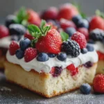 Summer Berry Sheet Cake