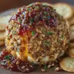 Pineapple Pepper Jelly Pecan Cheese Ball