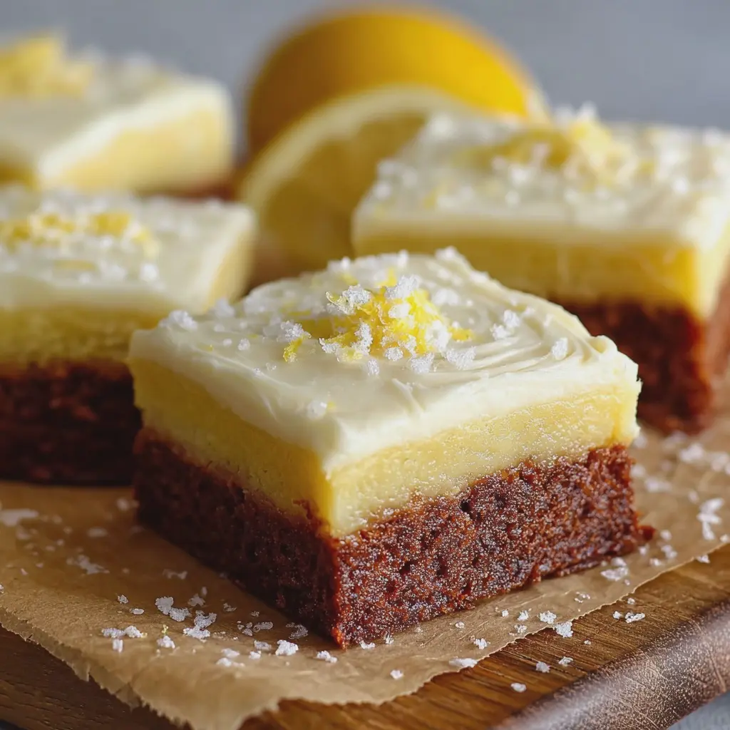Frosted Lemon Brownies