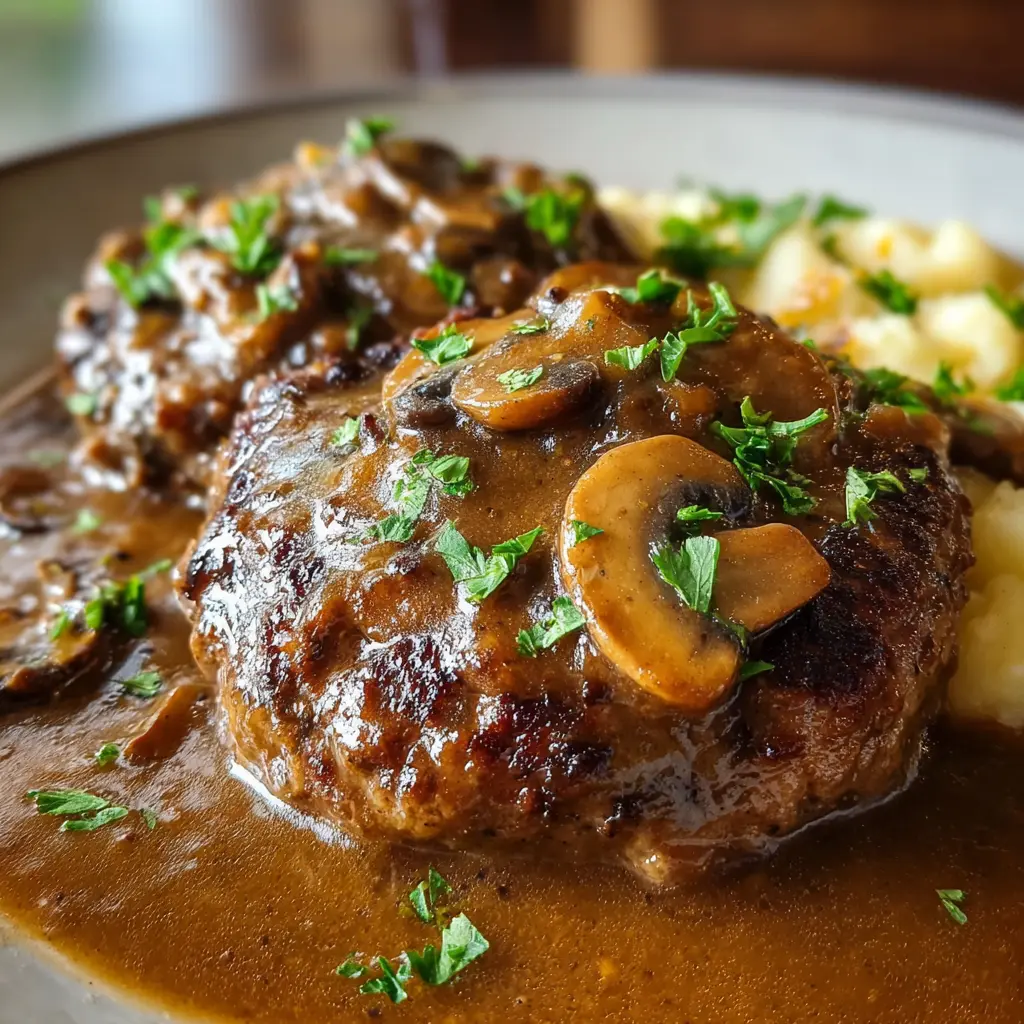 Salisbury Steak with Mushroom Gravy